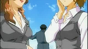 Hentai Cutie Gets Hard Fucked Outdoors by Pervy Guy with Bouncing Tits