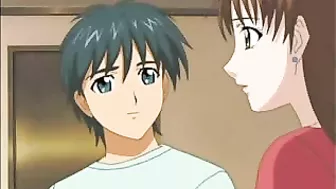 Horny hentai teen with massive breasts takes on her brothers in a wild anal sex session