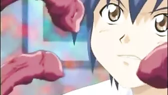 Kinky Tentacle Humiliation for Coed in Hentai Video