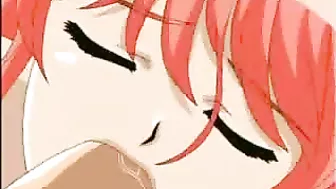Redhead Hentai with Big Tits in Sixty-Nine Style Oral Sex