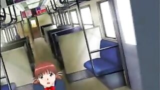 Hentai Coed Gets Ass Injection and Assfucked on Train Ride