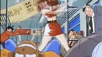 Horny Shemale Hentai with Big Boobs Sucks Big Cock