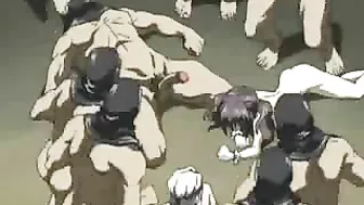 Humiliation and Bondage in Hentai - A Muzzled Submissive's Painful Pleasure