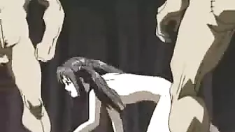 Humiliation and Bondage in Hentai - A Muzzled Submissive's Painful Pleasure