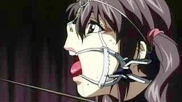 Humiliation and Bondage in Hentai - A Muzzled Submissive's Painful Pleasure
