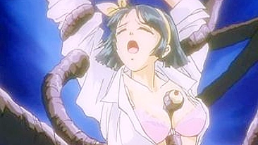 cute anime schoolgirl get ravaged by a tentacle monster in this intense hentai video!