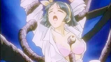cute anime schoolgirl get ravaged by a tentacle monster in this intense hentai video!