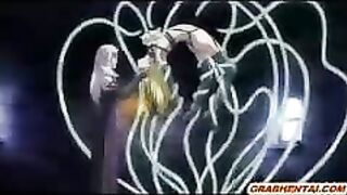 Tentacle Drilling Orgy with Blonde Hentai Goddess