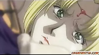 Tentacle Drilling Orgy with Blonde Hentai Goddess