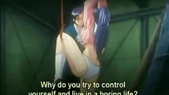 Bound Hentai Co-Ed Gets Fingered Pussy and Dildoed for Ultimate Pleasure