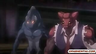 Tentacle-Drilling Porn Video Featuring Pregnant Hentai with Massive Boobs