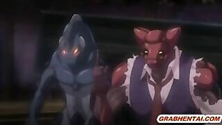 Tentacle-Drilling Porn Video Featuring Pregnant Hentai with Massive Boobs