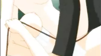 Bound and Blindfolded Hentai Bride Gets Double-teamed by Bondage Anime Cocks