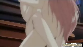 Redhead Hentai Slut Gets Cumshot All Over Her Body!