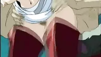 Tentacle Monster Bat Drills Hentai Porn Star's Huge Boobs and All Holes