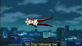 Tentacle Monster Bat Drills Hentai Porn Star's Huge Boobs and All Holes