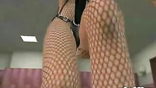 3D Animated Shemale with Stockings Doggystyle Fucking and Facial Cum - Hentai Video for Fans