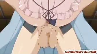 bondage hottie with huge tits get pounded and facialized in extreme hentai action!