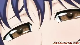 bondage hottie with huge tits get pounded and facialized in extreme hentai action!