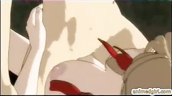 Japanese Hentai Shemale Gets Doggy Style Fucked Outdoors