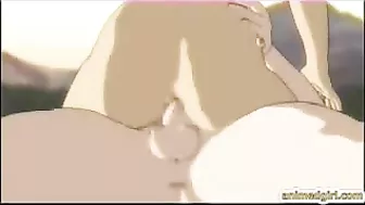 Japanese Hentai Shemale Gets Doggy Style Fucked Outdoors