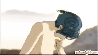 Japanese Hentai Shemale Gets Doggy Style Fucked Outdoors