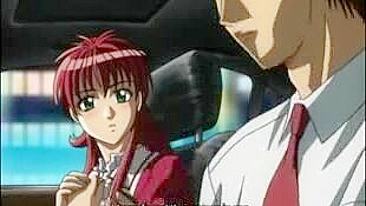 Redhead Hentai Coed Fingered and Hard Fucked in Car - Must-See XXX Video!