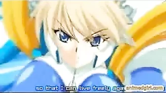 Busty Hentai Gets Fucked by Snake Monster in Explosive Porn Video!