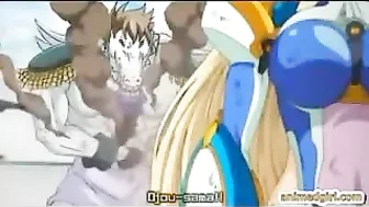 Busty Hentai Gets Fucked by Snake Monster in Explosive Porn Video!