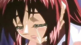 Unchain the kinky hentai nurse's mouth and her massive tits explode with injected cum!