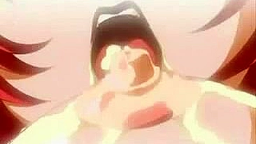 Unchain the kinky hentai nurse's mouth and her massive tits explode with injected cum!