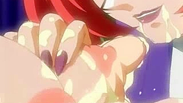 Unchain the kinky hentai nurse's mouth and her massive tits explode with injected cum!