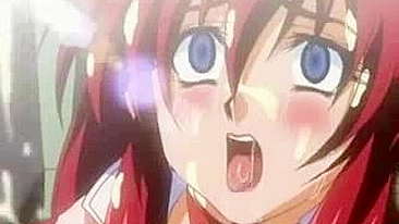 Unchain the kinky hentai nurse's mouth and her massive tits explode with injected cum!