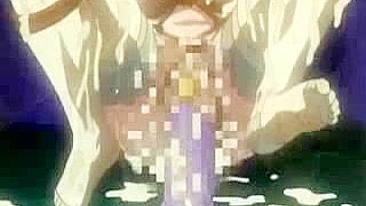 Unchain the kinky hentai nurse's mouth and her massive tits explode with injected cum!