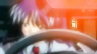 Hentai Police Woman Gets Hardcore Stick Shove in Wet Pussy During Car Ride