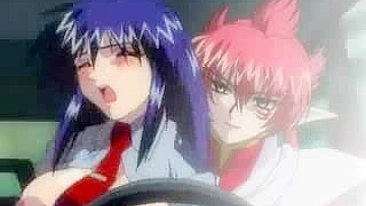 Hentai Police Woman Gets Hardcore Stick Shove in Wet Pussy During Car Ride