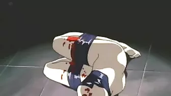 Bound hentai receives painful discipline in extreme punishment scene