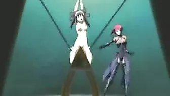 Bound hentai receives painful discipline in extreme punishment scene