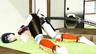 Samurai Hentai Gets Sword Fucked and Assfucked by Shemale Anime