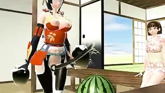 Samurai Hentai Gets Sword Fucked and Assfucked by Shemale Anime