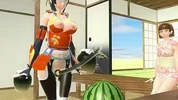 Samurai Hentai Gets Sword Fucked and Assfucked by Shemale Anime