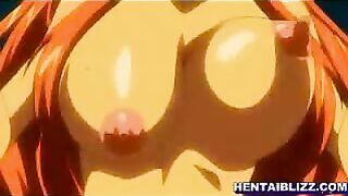 Red-haired Hentai Babe Gets Fucked Hard in the Dungeon