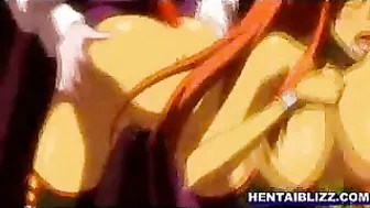 Red-haired Hentai Babe Gets Fucked Hard in the Dungeon