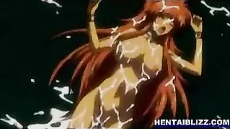 Red-haired Hentai Babe Gets Fucked Hard in the Dungeon