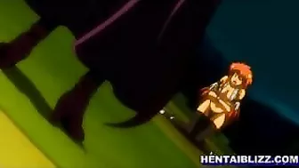 Red-haired Hentai Babe Gets Fucked Hard in the Dungeon