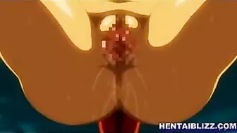 Red-haired Hentai Babe Gets Fucked Hard in the Dungeon