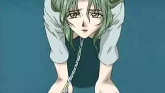 Hentai Slave Kneels and Licks Master's Leg in Chains Hentai Slave Kneels and Licks Master's Leg in Chains