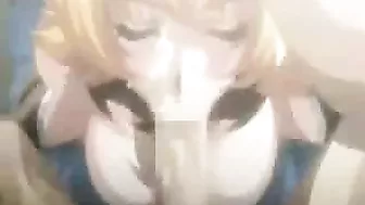 Experience the Ultimate Hentai Fantasy with Chained Big-Titted Gangbangs and Sensual Facial Cumshots