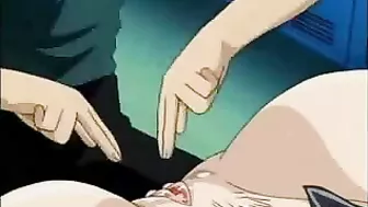 Japanese Schoolgirl Gets Fingered by Naughty Brats While Tied up in Ropes