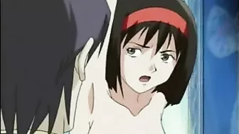 Bound Hentai beauty enjoys intimate touching and teasing